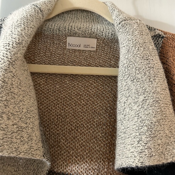 Becool M/L Color Blocked Cardigan - Picture 3 of 5